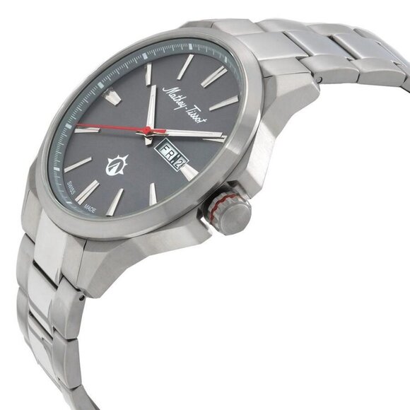 NWT Authentic Mathey-Tissot Field Scout Quartz Grey Dial Men's Watch - Picture 2 of 3